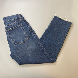 Women's GAP Blue Cheeky Straight High Rise Jeans Size 27 4 Ankle Chic Cute